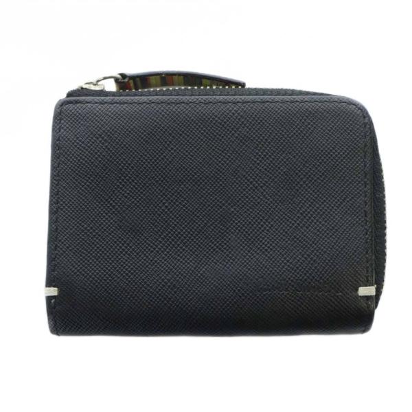 ポールスミス PAUL SMITH 小銭入れ コインケース レザー マルチストライプ L字ファスナー...