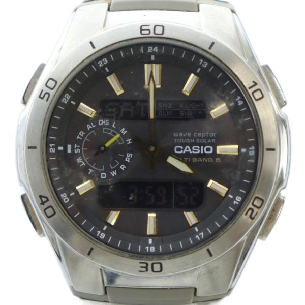 カシオ CASIO WVA-M650 ウェーブセプター 腕時計 ウォッチ ソーラー アナデジ カレン...