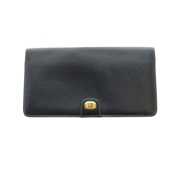 ダンヒル dunhill 長財布 ウォレット ロゴ 札入れ 黒 ブラック ■GY18 /MQ メンズ