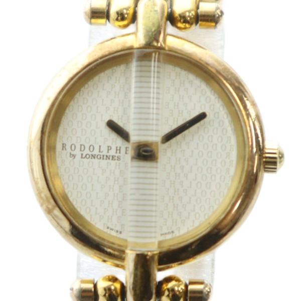 ロンジン LONGINES RODOLPHE ロドルフ 腕時計 ウォッチ クォーツ ラウンド ゴール...