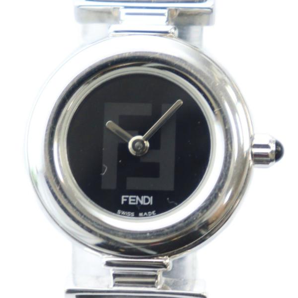 フェンディ FENDI 073-320L-709 腕時計 ウォッチ クォーツ  黒文字盤 レザーベル...