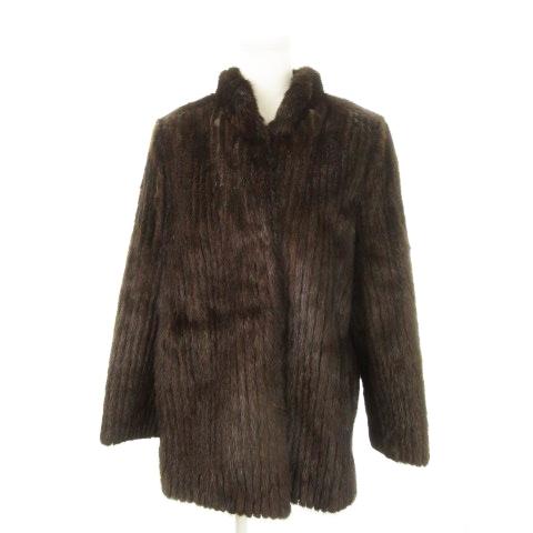 サンマルコ ファー SAN-MARCO FUR ファーコート ミンクファー 毛皮 ハーフ スタンドカ...