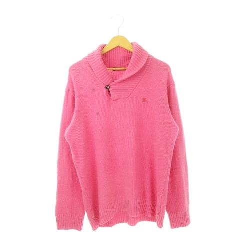 バーバリーブラックレーベル BURBERRY BLACK LABEL ニット セーター ショールカラ...