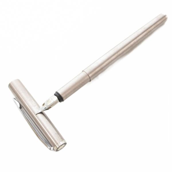 モンブラン MONT BLANC ジャンク品 万年筆 ペン 文房具 筆記具 ピンクシルバーカラー /...