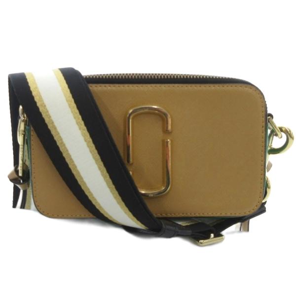 マークジェイコブス MARC JACOBS スナップショット ショルダーバッグ PVC ロゴ ベージ...