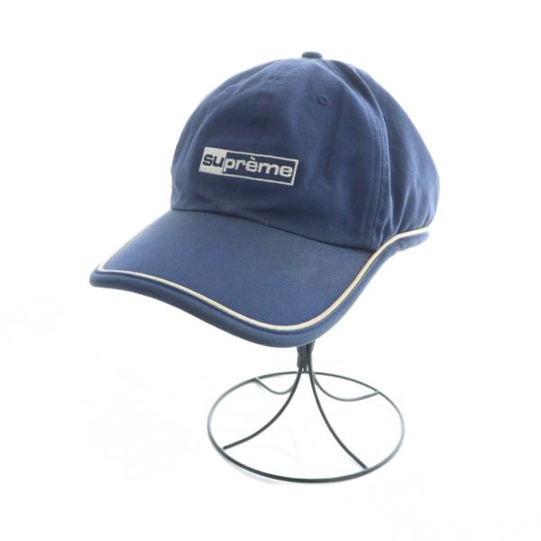 シュプリーム SUPREME キャップ 帽子 ロゴ 刺繍 紺 ネイビー ■GY18 /MQ メンズ