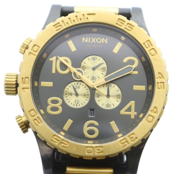 ニクソン NIXON 51-30 腕時計 ウォッチ クォーツ クロノグラフ カレンダー付き 黒文字盤...