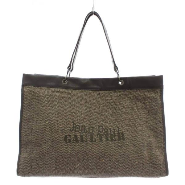 ジャンポールゴルチエ Jean Paul GAULTIER トートバッグ ハンド ウール レザー ヘ...