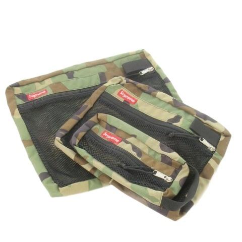 シュプリーム SUPREME Mesh Organizer Bags 3点セット クラッチバッグ ポ...