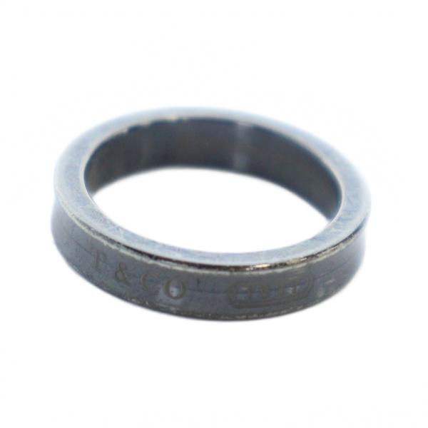 ティファニー TIFFANY &amp; CO. 1837 指輪 アクセサリー リング ロゴ 10号 黒 ブ...