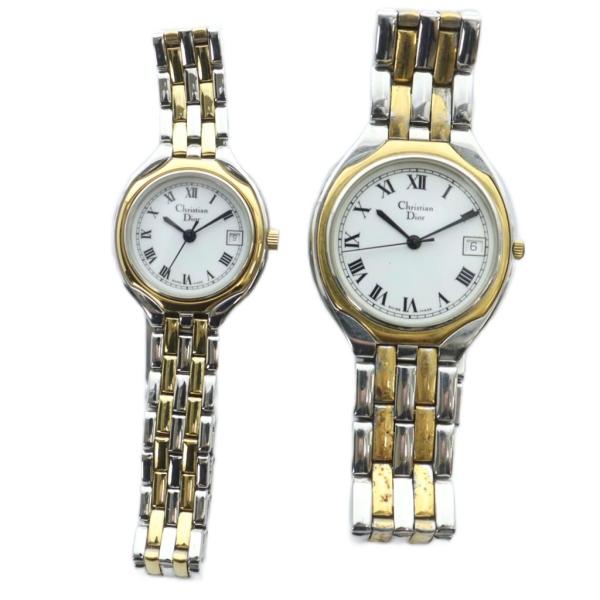 クリスチャンディオール Christian Dior ジャンク品 3002 3001 腕時計 ペアウ...
