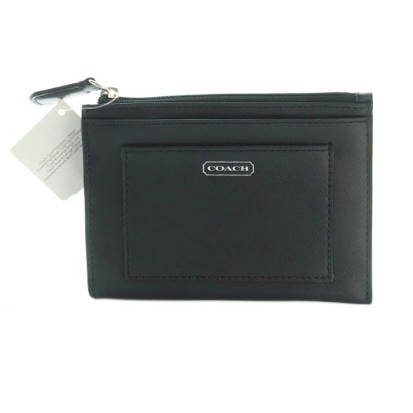 未使用品 コーチ COACH 財布 小銭入れ コインケース 黒 ブラック /MI ■GY18 レディ...
