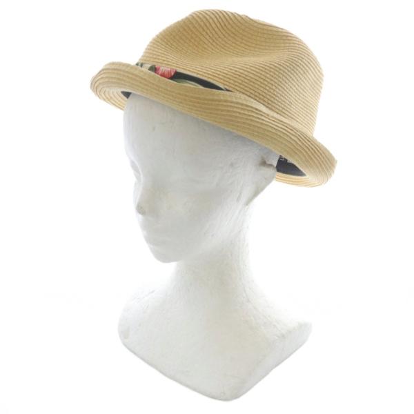 ニューエラ NEW ERA 花柄 ストローハット 帽子 XL ベージュ 緑 グリーン /SR ■GY...