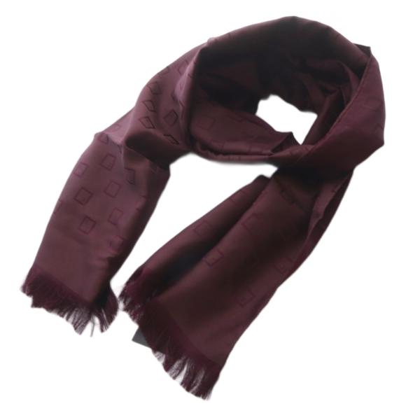 未使用品 エルメネジルドゼニア Ermenegildo Zegna ストール マフラー シルク フリ...