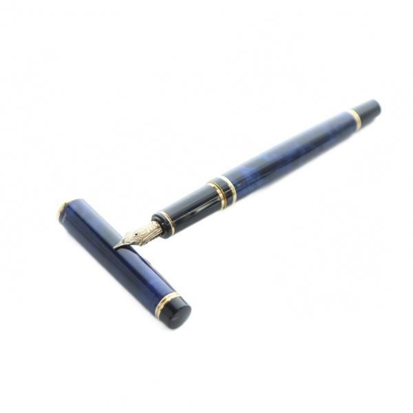 パイロット PILOT 14K 585 万年筆 文房具 筆記用具 ロゴ 筆記未確認 青 ブルー ■G...