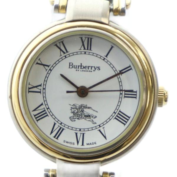 バーバリーズ Burberrys ジャンク品 8000 腕時計 ウォッチ クォーツ 白文字盤 ローマ...
