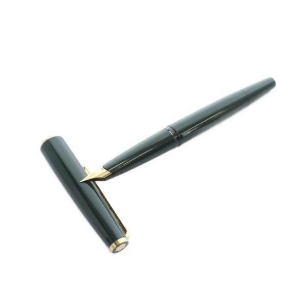 モンブラン MONT BLANC 320 万年筆 文房具 筆記用具 ロゴ 筆記未確認 緑 グリーン ...