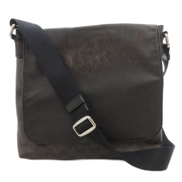 コーチ COACH Charles Small Messenger In Signature ショル...