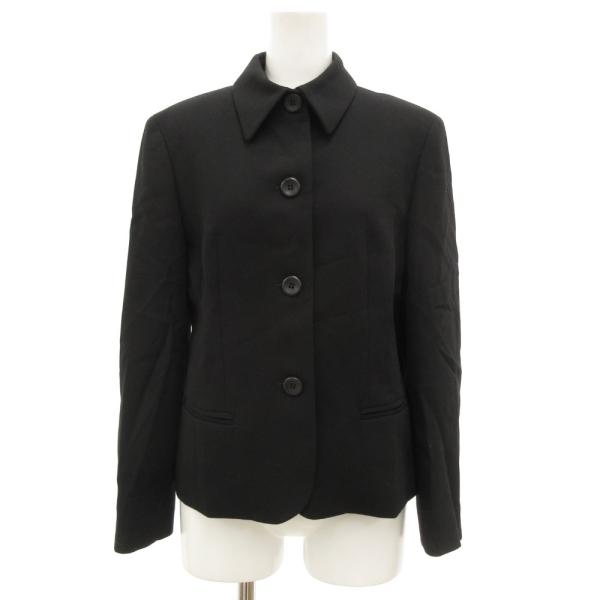 マックスマーラ MAX MARA 白タグ ジャケット フォーマル 総裏地 38 黒 ブラック /JS...