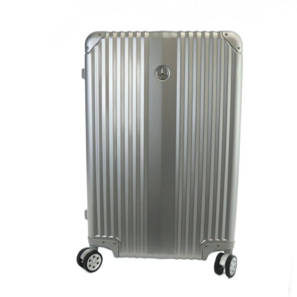 ヤナセ YANASE ベンツ キャリーケース スーツケース 旅行 ロゴ 4輪 65L シルバー色 ■...