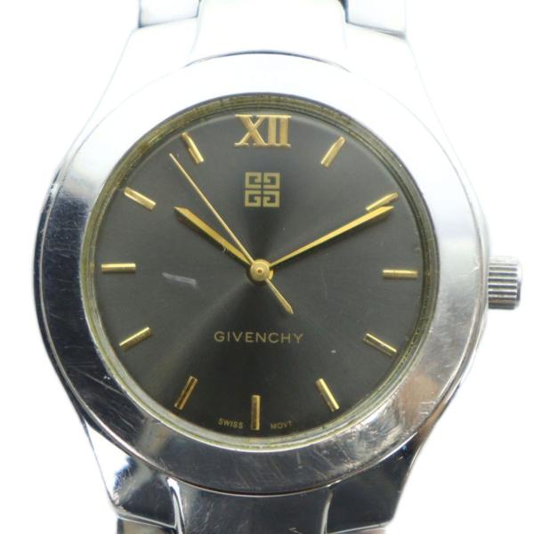 ジバンシィ GIVENCHY TO.17.IV 腕時計 ウォッチ クォーツ ロゴ シルバー色 ■GY...