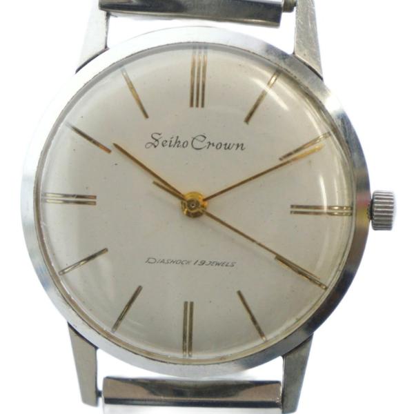 セイコー SEIKO CROWN DIASHOCK 19 JEWELS J14022 クラウン 腕時...