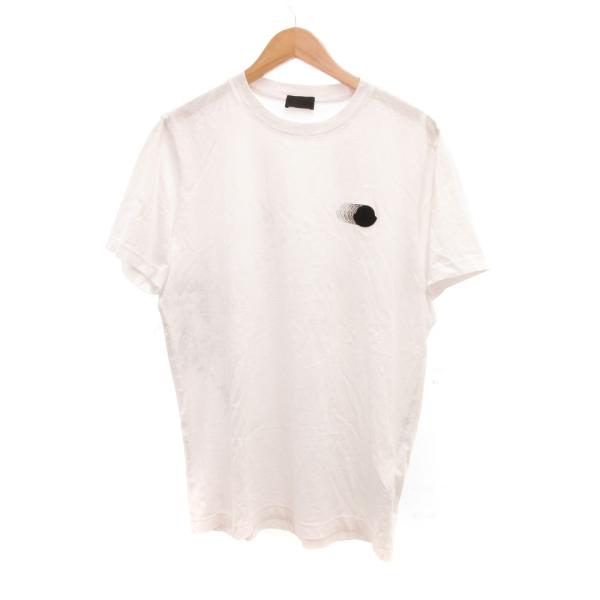 モンクレール MONCLER 24SS グラデーションロゴTシャツ 半袖 L 白 ホワイト /JS ...