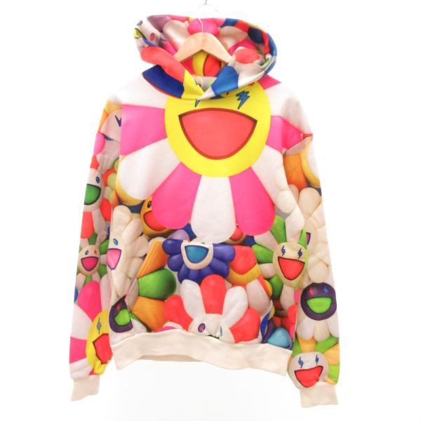 Jバルビン J.Balvin 村上隆 コラボ カイカイキキ フラワー パーカー スウェット 花柄 総...