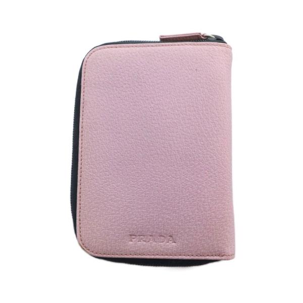 プラダ PRADA システム手帳 カバー スケジュール レザー ロゴ ピンク ■GY11 /MQ ■...