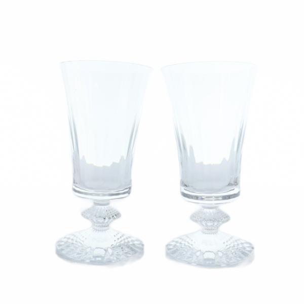 未使用品 バカラ Baccarat ミルニュイ 食器 ワイングラス 2個セット ロゴ コップ クリア...