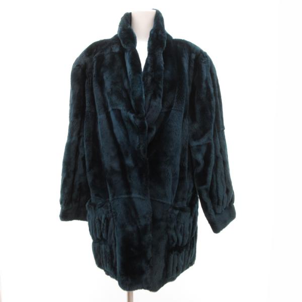 ミラショーン mila schon ファーコート シェアードミンク 毛皮 ミドル丈 ハーフ 11 エ...