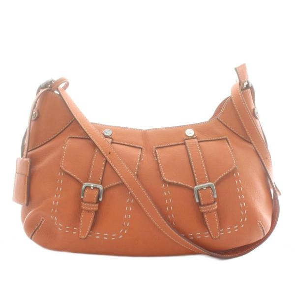 トプカピ TOPKAPI ショルダーバッグ レザー オレンジ /XZ ■GY18 レディース
