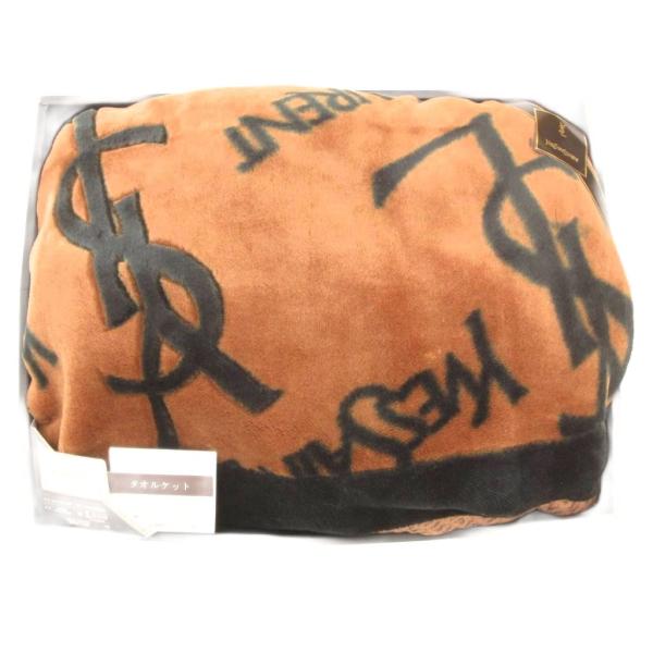 未使用品 イヴサンローラン YVES SAINT LAURENT 箱付き タオルケット 毛布 カサン...