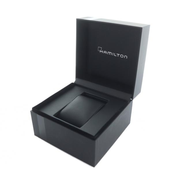 ハミルトン HAMILTON 腕時計用 ケースのみ 収納 ロゴ レザー 黒 ブラック ■GY18 /...