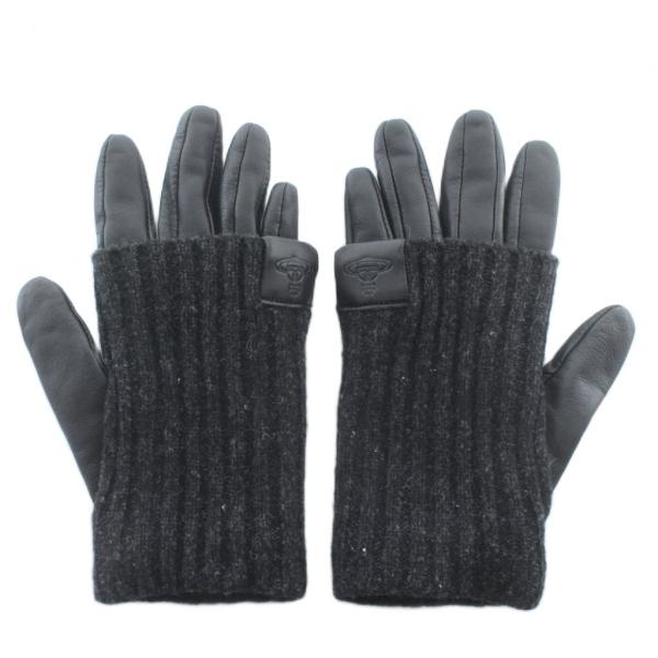 ヴィヴィアンウエストウッド Vivienne Westwood 手袋 グローブ 5本指 レザー ウー...