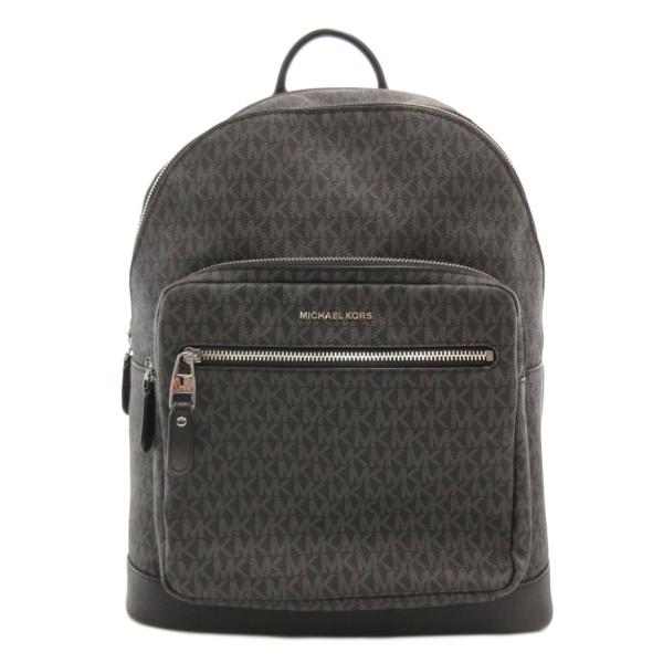 マイケルコース MICHAEL KORS リュックサック バックパック PVC ロゴ 総柄 グレー ...