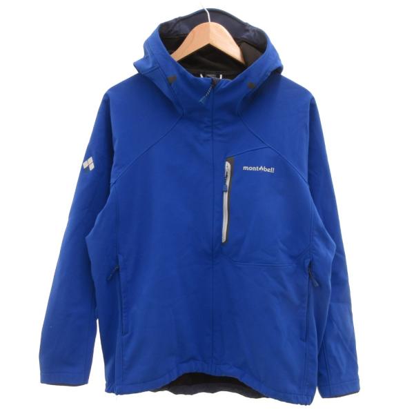 モンベル Montbell ノマドパーカ ジップアップ ロゴ L 青 ブルー /JS ■GY11