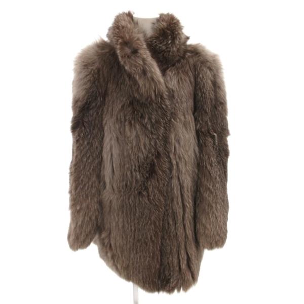 EMBA エンバ フォックスファーコート ジャケット 毛皮 ショート 0S グレー /FF ■GY1...