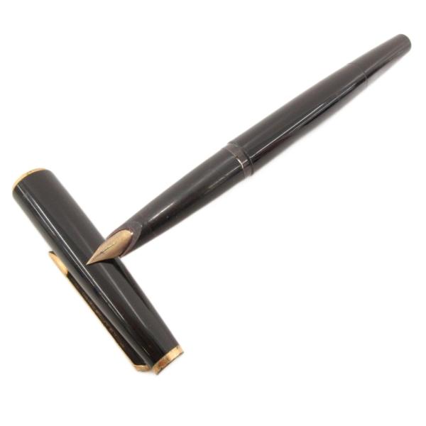 モンブラン MONT BLANC ジャンク品 221 万年筆 ペン先585 14K 文房具 黒 ブラ...