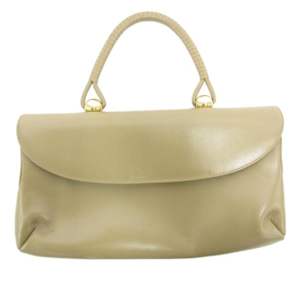 ハマノ HAMANO 濱野皮革工藝 ロイヤルモデル ハンドバッグ レザー ワンハンドル フラップ ベ...