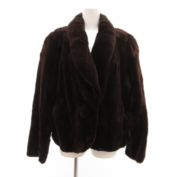 ファークラシック FUR CLASSIC ファーコート シェアードミンク 毛皮 F 茶 ブラウン /...