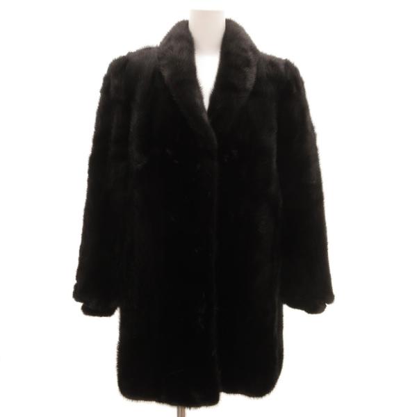 サガミンク SAGA MINK 銀サガ ファーコート ミンク 毛皮 11 黒 ブラック /JS ■G...