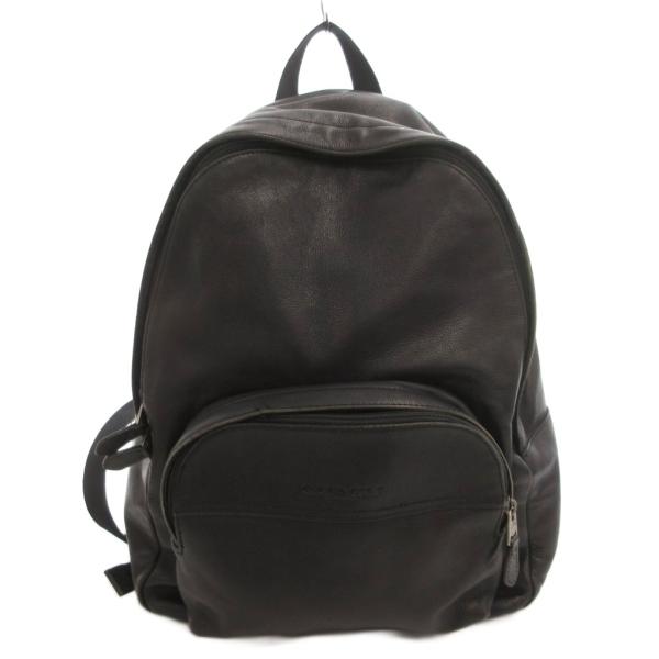 コーチ COACH リュックサック バックパック レザー 革 ロゴ 黒 ブラック F68993 /F...