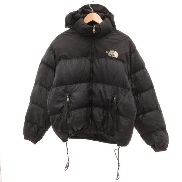 ザノースフェイス THE NORTH FACE ヌプシ ダウンジャケット ロゴ リップストップ 黒 ...