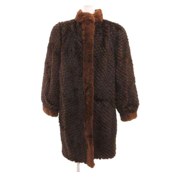 サガミンク SAGA MINK 銀サガ ファーコート ミンク 毛皮 15 茶 ブラウン /JS ■G...