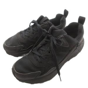 アグ UGG ミオ トレーナー ロー モノ スニーカー メッシュ レースアップ ボリュームソール 25.5cm 黒 ブラック 1108038 /YJ ■GY18