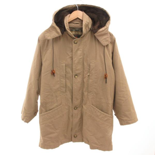 ザ スコッチ ハウス The Scotch House モッズコート フード 中綿 ミドル丈 M 茶...
