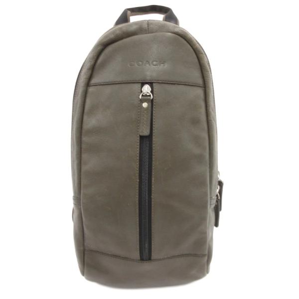 コーチ COACH F70811 ボディバッグ ショルダー レザー ロゴ 茶 ブラウン /JS ■G...