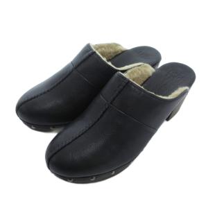 アグ オーストラリア UGG australia カッシ クロッグサンダル 靴 シューズ 25 サボ ムートン チャンキーヒール 黒 ブラック 1013042