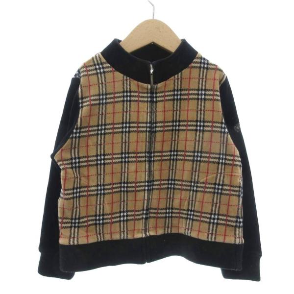 バーバリー ロンドン BURBERRY LONDON ジャケット 110A ベロア ノバチェック 切...
